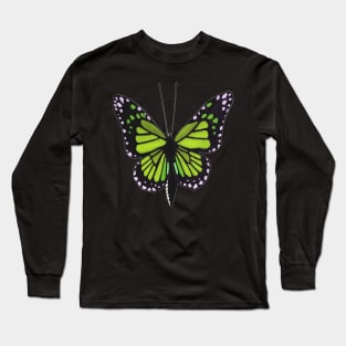 Butterfly 02m, transparent background Long Sleeve T-Shirt